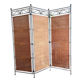 Wrought Iron and Rattan Screen