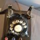 old phone in black Bakelite 1940s