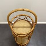 Vintage bamboo rattan server, 1950s