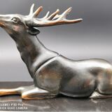 Lamp marble support deer Regulates