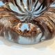 1960s 1970s ceramic ashtray signed Saint Mard Paris brown blue enamel