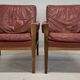Vintage Danish Lounge Chairs In Rosewood And Leather. 1960s. 5