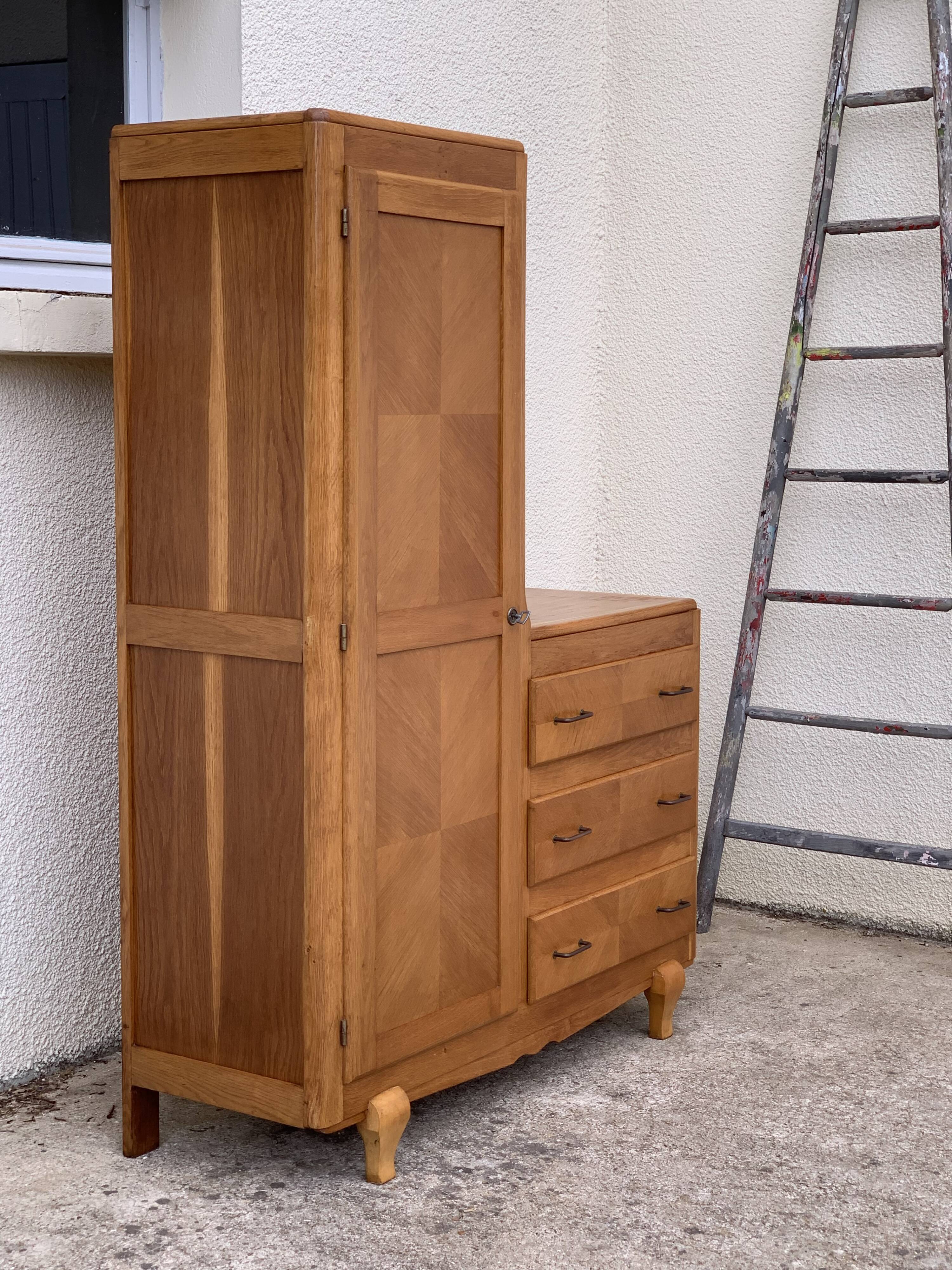 Asymmetrical vintage wardrobe 1950
