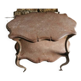 Table gueridon double plateau