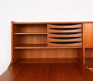 Danish design teak highboard, 1960s