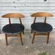 (Lot) 2 Compass Leg Scandinavian Style Chairs