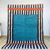 Handmade pure wool rug, size 100 x 200 cm