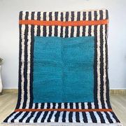 Handmade pure wool rug, size 100 x 200 cm