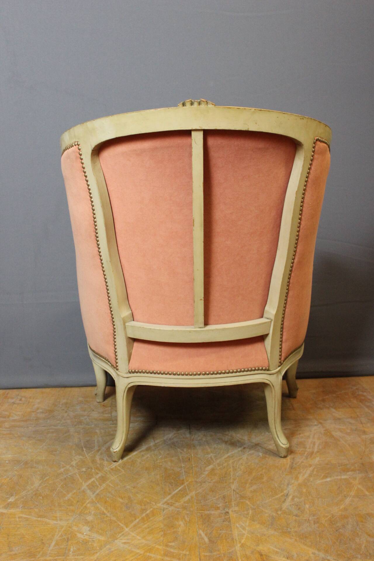 Pair of Louis XV Style Bergeres in Painted Beech Circa 1900