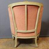 Pair of Louis XV Style Bergeres in Painted Beech Circa 1900