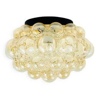 Grand plafonnier en verre bullé du milieu du siècle par H. Tynell, Allemagne, années 1960