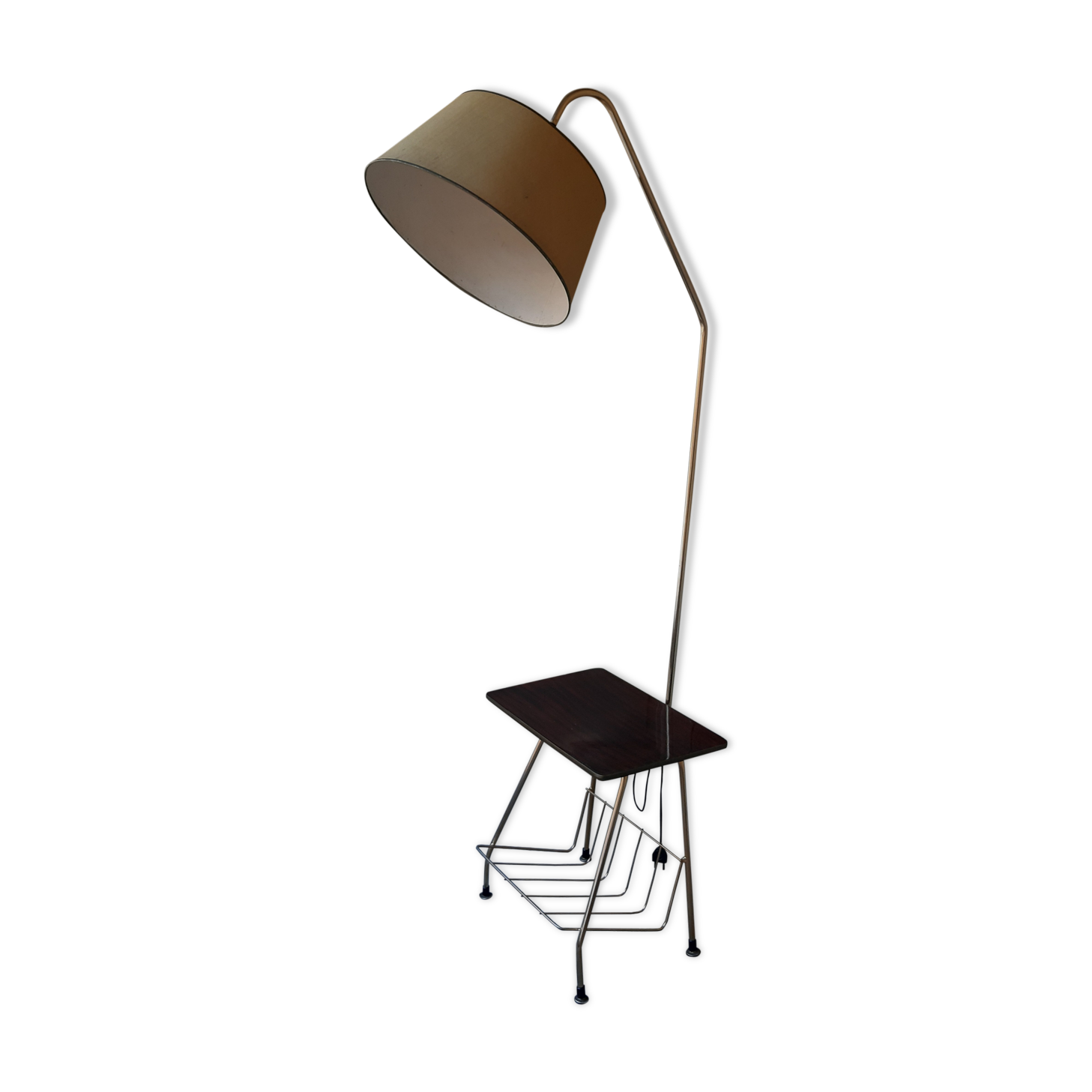 Old brass floor lamp 1950