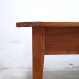 Vintage wooden farmhouse dining table