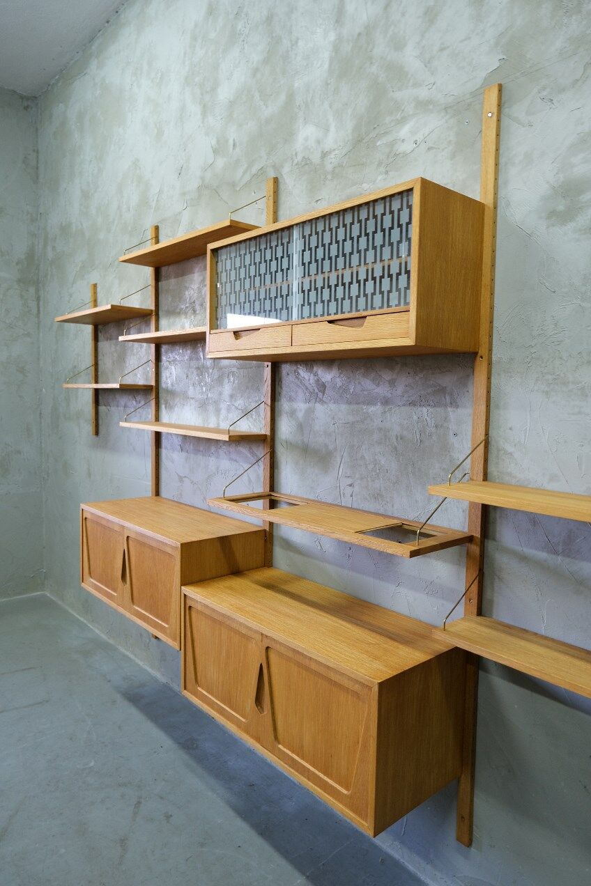 Modular Wall Unit by Kjell Riise for Brodrene Jatogs, Norway, 1960s