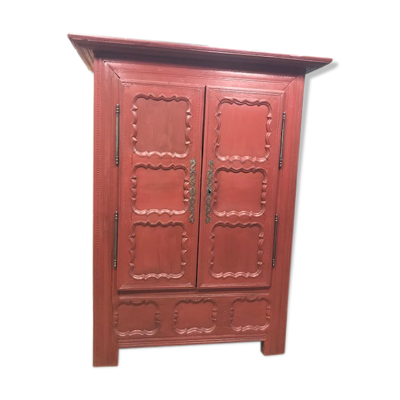 Armoire guérandaise sang de boeuf