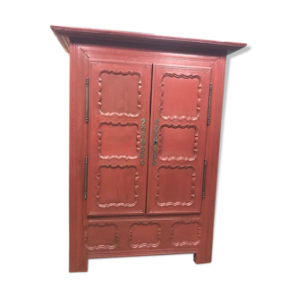 Armoire guérandaise sang de boeuf