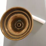 Brass pusher candle holder