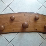 Oak coat rack, vintage