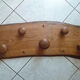 Oak coat rack, vintage