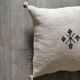 White Moroccan cotton cushion