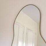Large Handmade Brass Abstract Organic Mirror