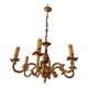 Vintage brass-plated bronze chandelier