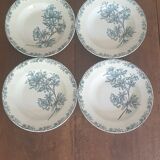 Quatre assiettes st Amand
