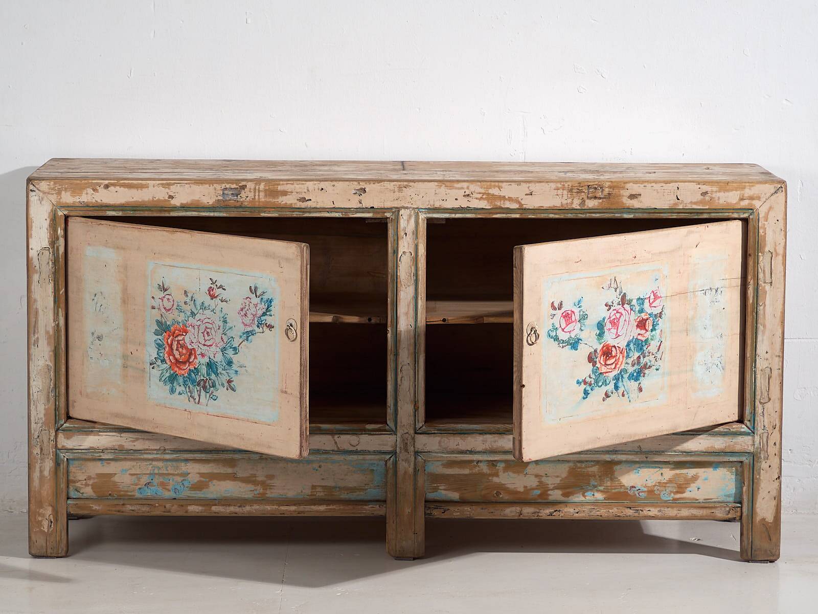 Antique white sideboard with original illustrations (c.1900) #7