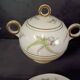 Porcelain coffee service from Limoges, Charles Ahrenfeldt manufacture.