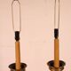 paire de Lampadaires italien Pique Cierge Style renaissance En Bronze