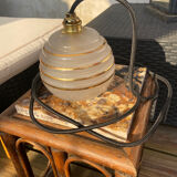 Opaline pendant lamp