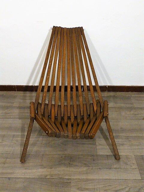 Scandinavian teak folding armchair Denmark 1960