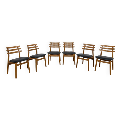 Chaises de Salle à Manger Mid-Century en Chêne par Poul Volther pour FDB Mobler, Danemark, 1960s Set de 6