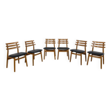 Mid-Century Oak Dining Chairs by Poul Volther for FDB Mobler , Denmark, 1960s Set of 6