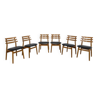 Mid-Century Oak Dining Chairs by Poul Volther for FDB Mobler , Denmark, 1960s Set of 6