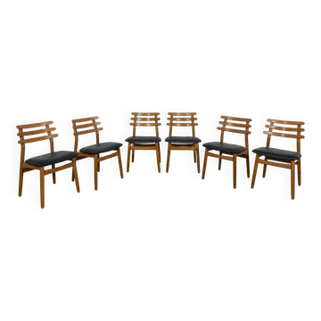 Mid-Century Oak Dining Chairs by Poul Volther for FDB Mobler , Denmark, 1960s Set of 6