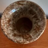 Vintage Artisanal Vase in Speckled Ceramic – Handmade (H 14cm)