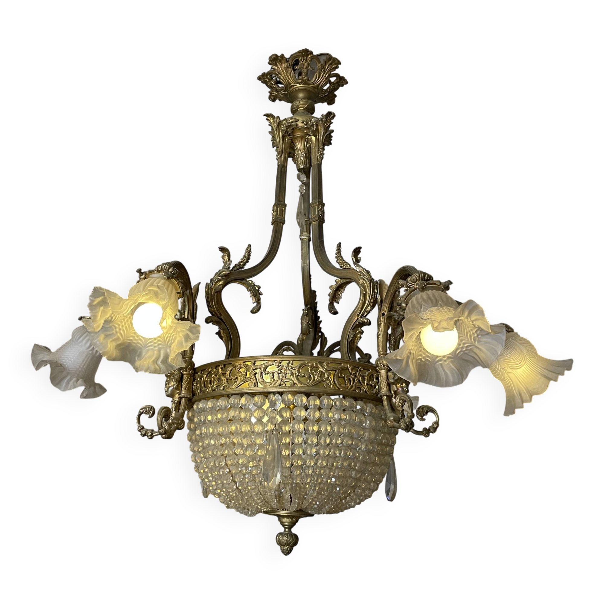 Antique chandelier early 20th century