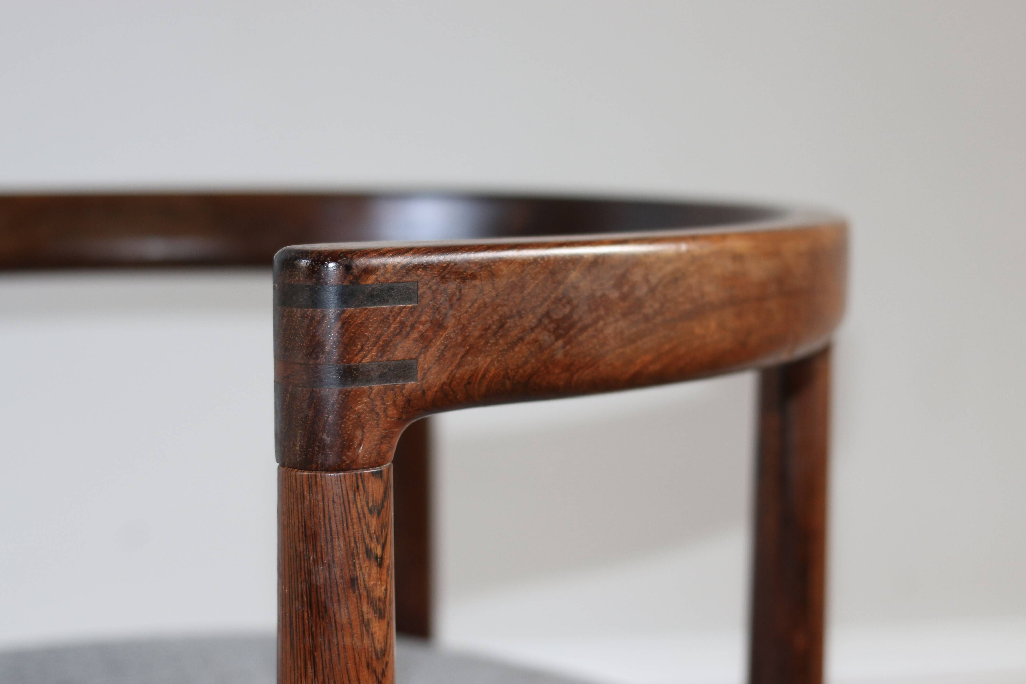 Scandinavian bridge chair in rosewood by Ole Gjerlov-Knudsen, 1960