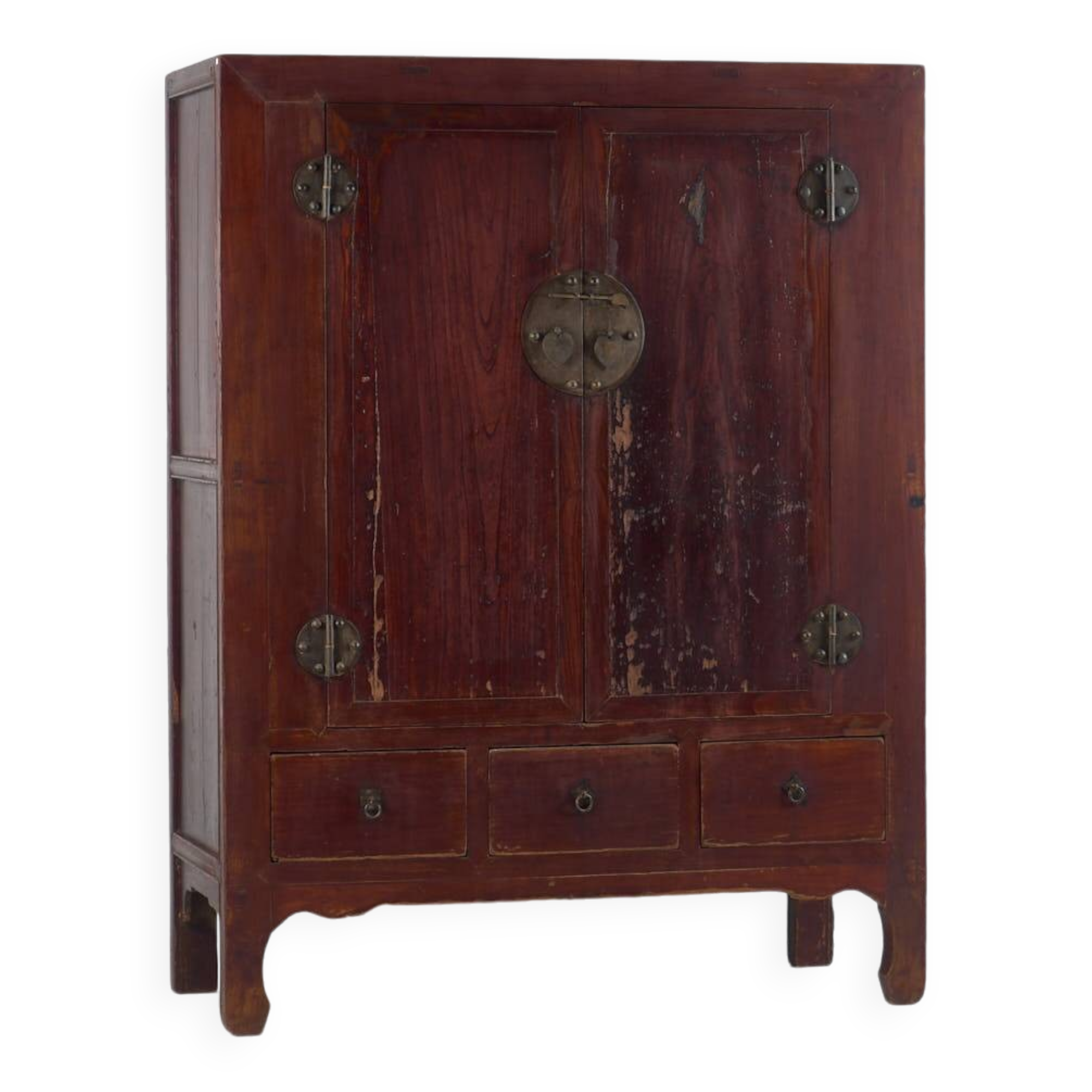 Vermillion red cabinet, China, circa 1900