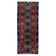 Hand Knotted "Tulu" Rug in Blue, Red & Light Brown. 100% Wool. Amazing Vintage Turkish Carpet