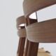 Mid Century Danish teak and paper cord dining chairs 1960s , set of 4