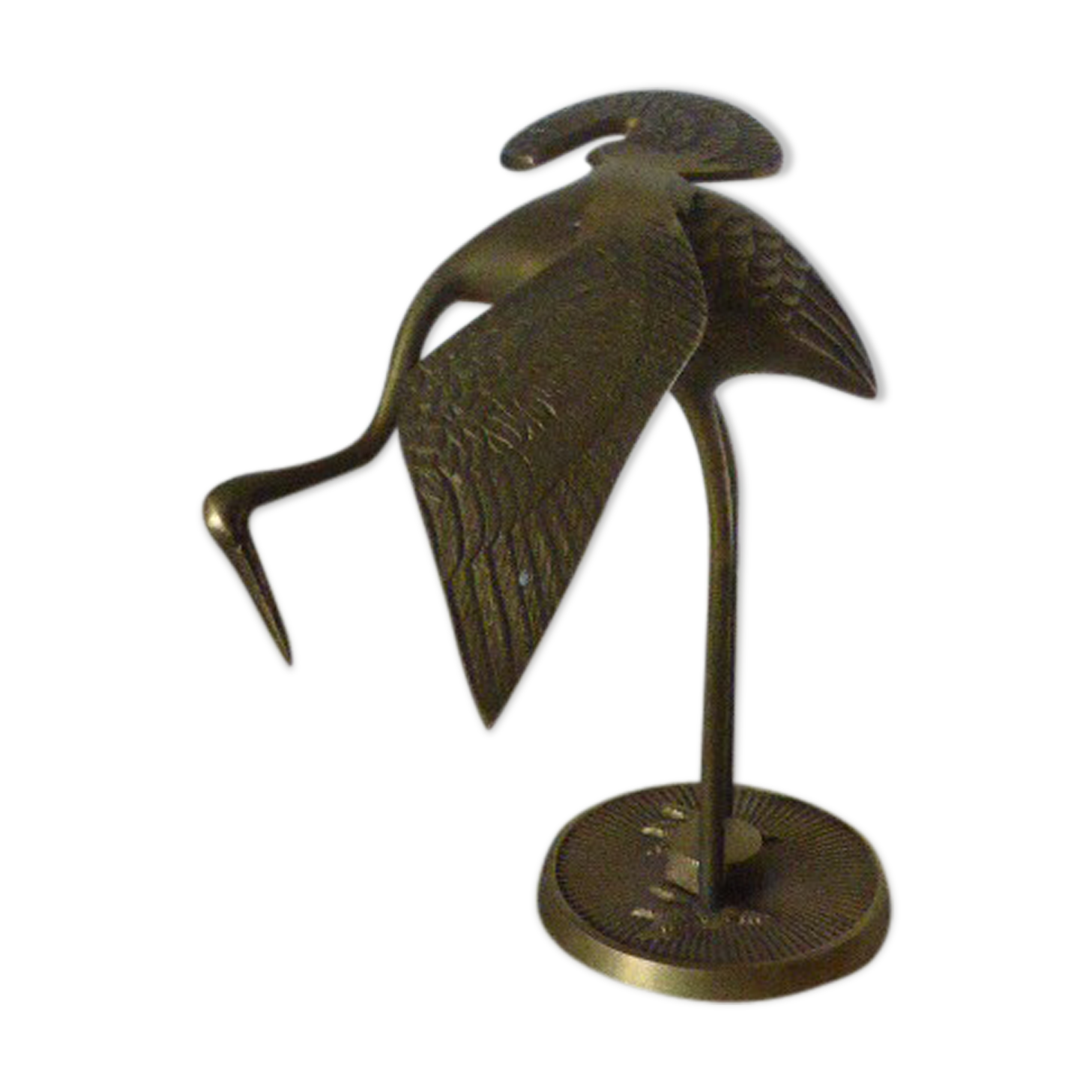 Brass heron, 1960s