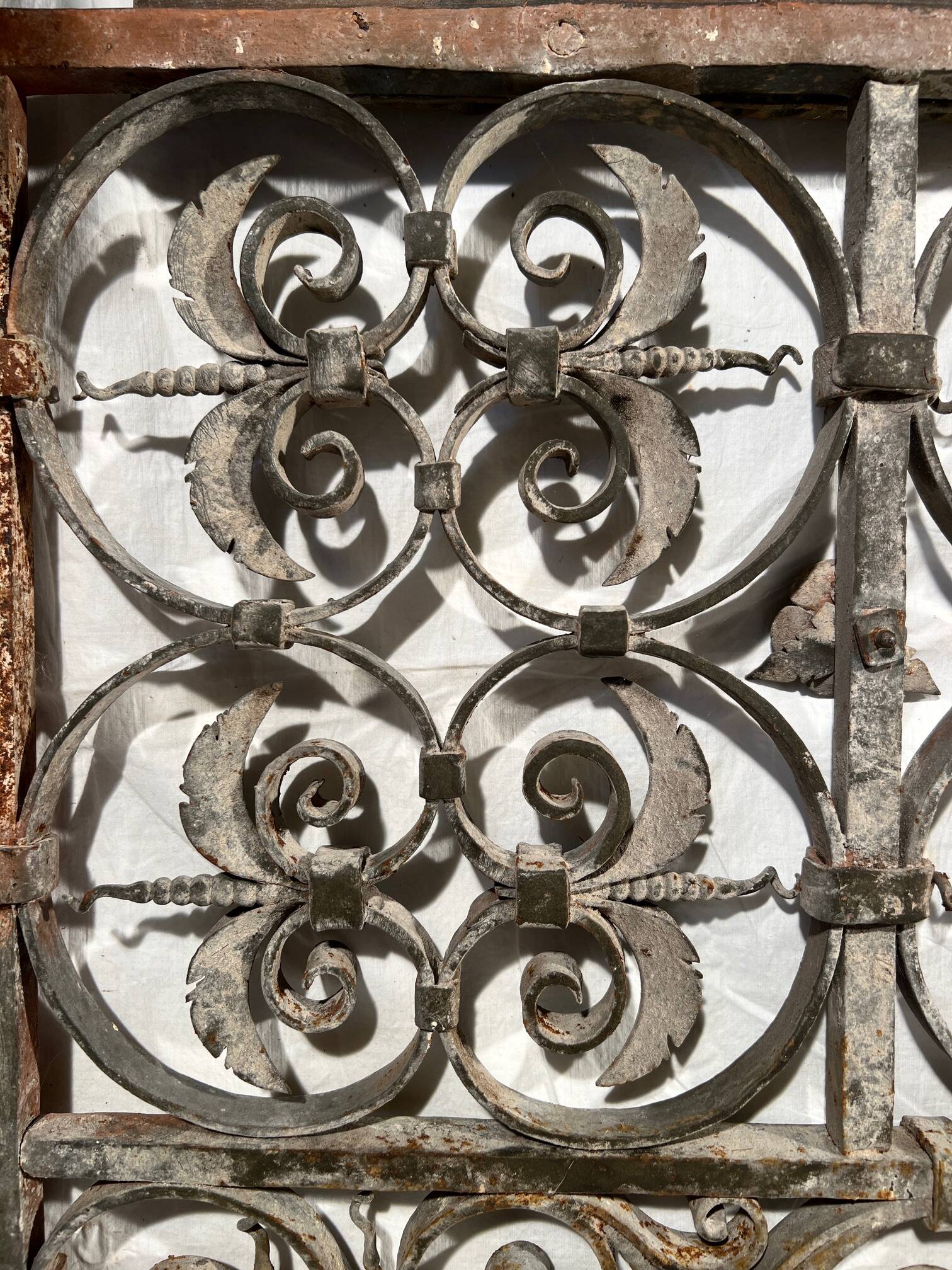 17th century wrought iron railing, balcony barrier railing