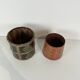 2 Old rice baskets, wooden buckets, flower pot, hand painted