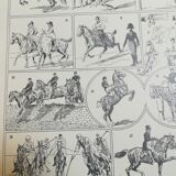 Lithograph on riding from 1928