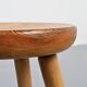 Pine stool by René Martin, France, circa 1965