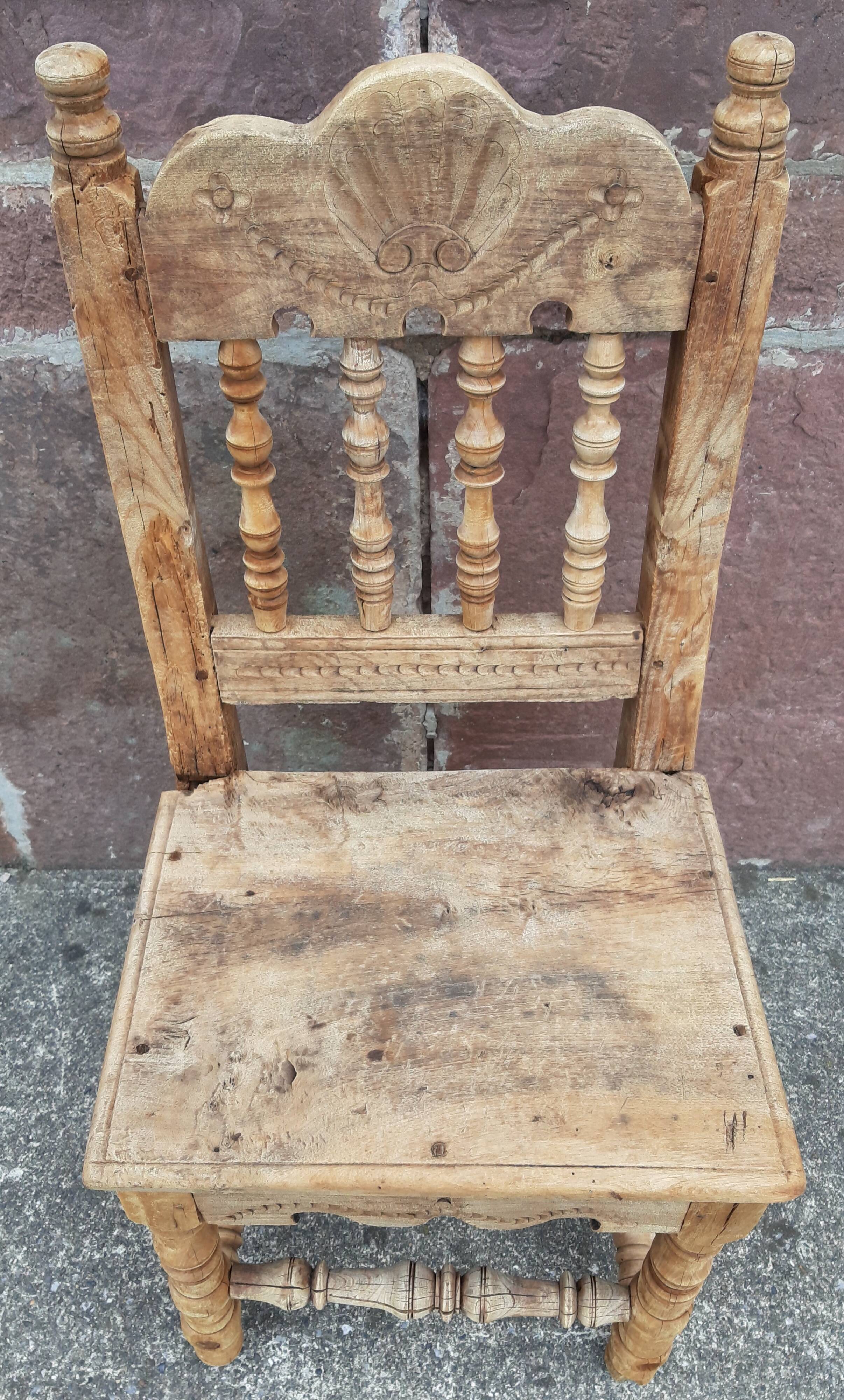 Antique wooden chair.