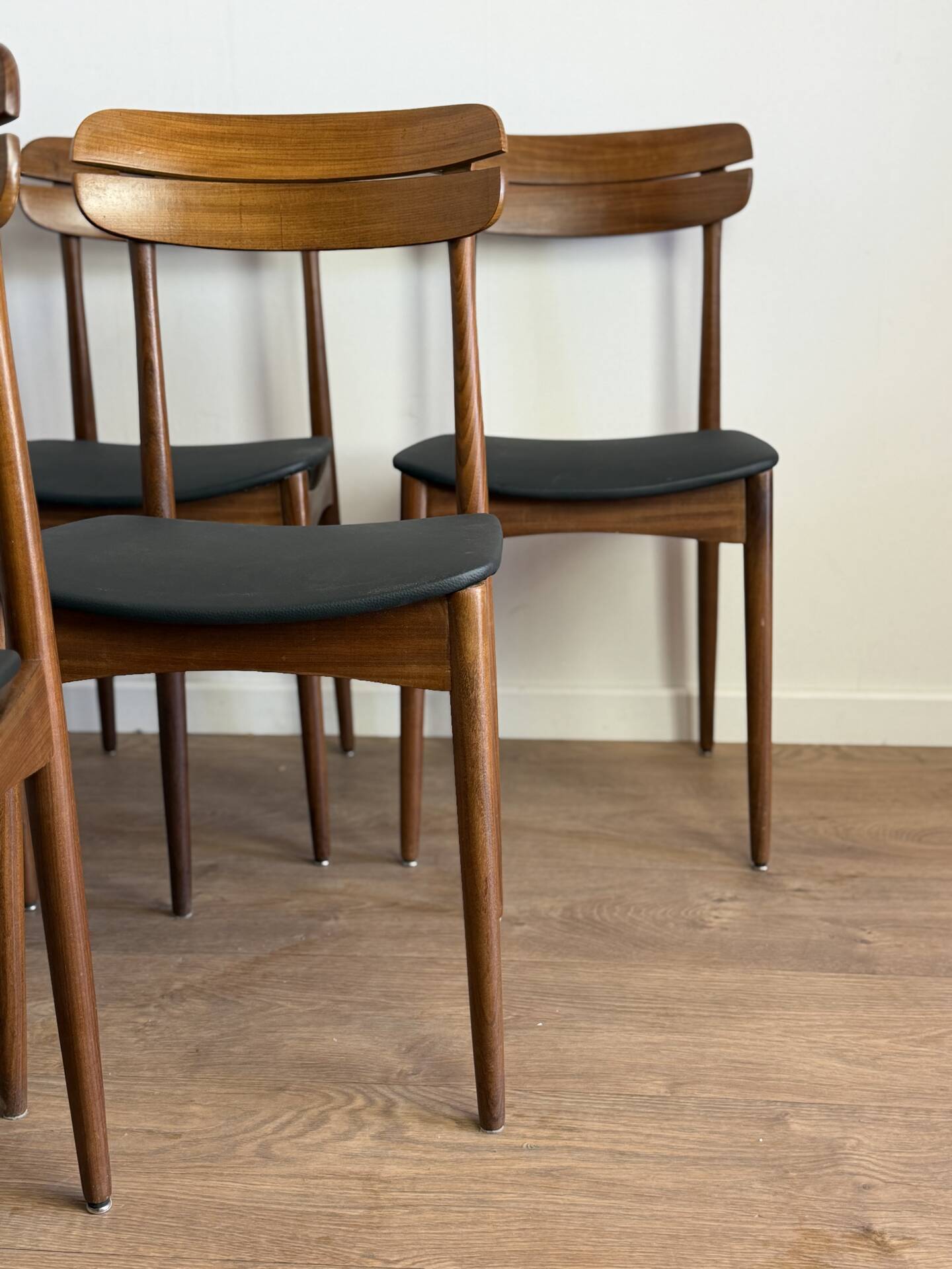 Set of 6 Scandinavian teak chairs – 1960s