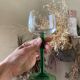 11 glasses of Alsace wine vintage green ideal white wine